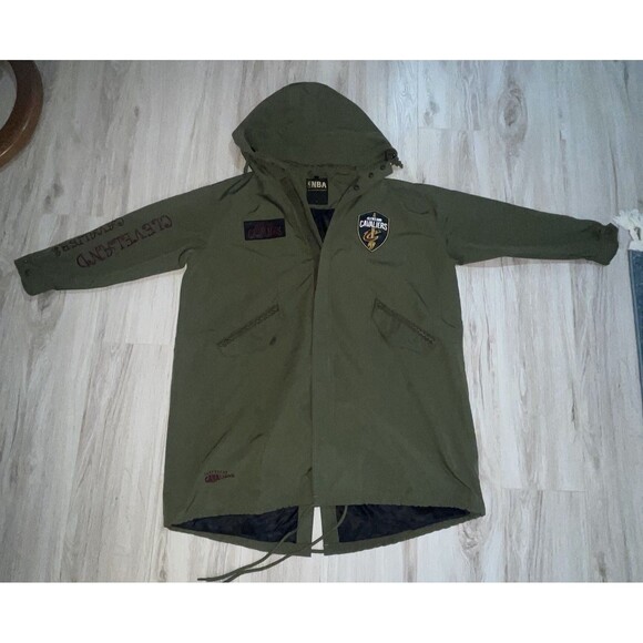 NBA Cavilers Jacket Asian Size “F” Rare Embroidery Logo Patch Basketball LeBron - Picture 5 of 16